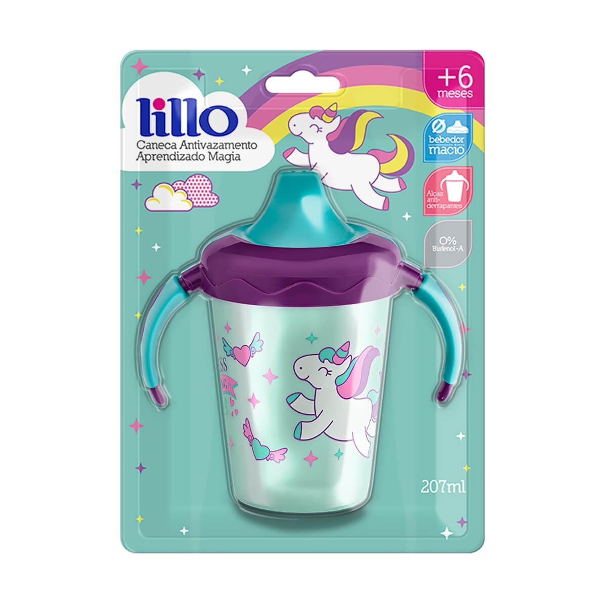CANECA LILLO MAGIA ANTIVAZ LILAS 207 ML