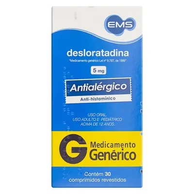 DESLORATADINA 5MG 30 COMPRIMIDOS