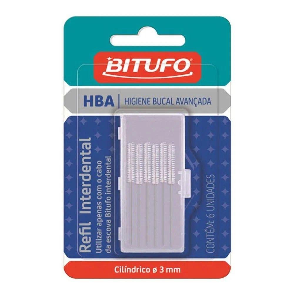 Refil Interdental Cilindro Bitufo 6 Unidades