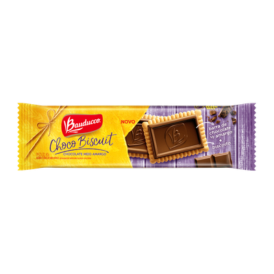 Biscoito Choco Biscuit Meio Amargo BAUDUCCO 80g