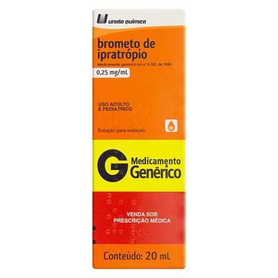 Brometo de Ipratrópio Solução 20ml - UNIAO QUIMICA