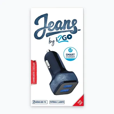 CARREGADOR I2GO VEICULAR 2 USB