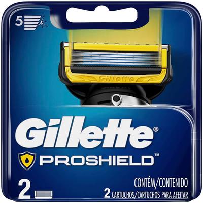 Carga para aparelho de barbear gillette fusion proshield 2 u