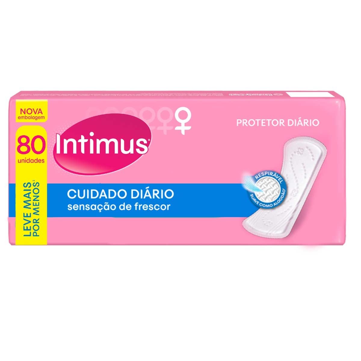 Protetor Diário Intimus Cuidado Diário com 80 Unidades