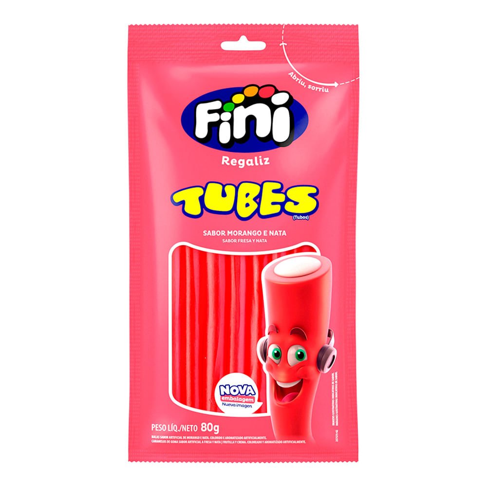 FINI TUBES MORANGO 80G
