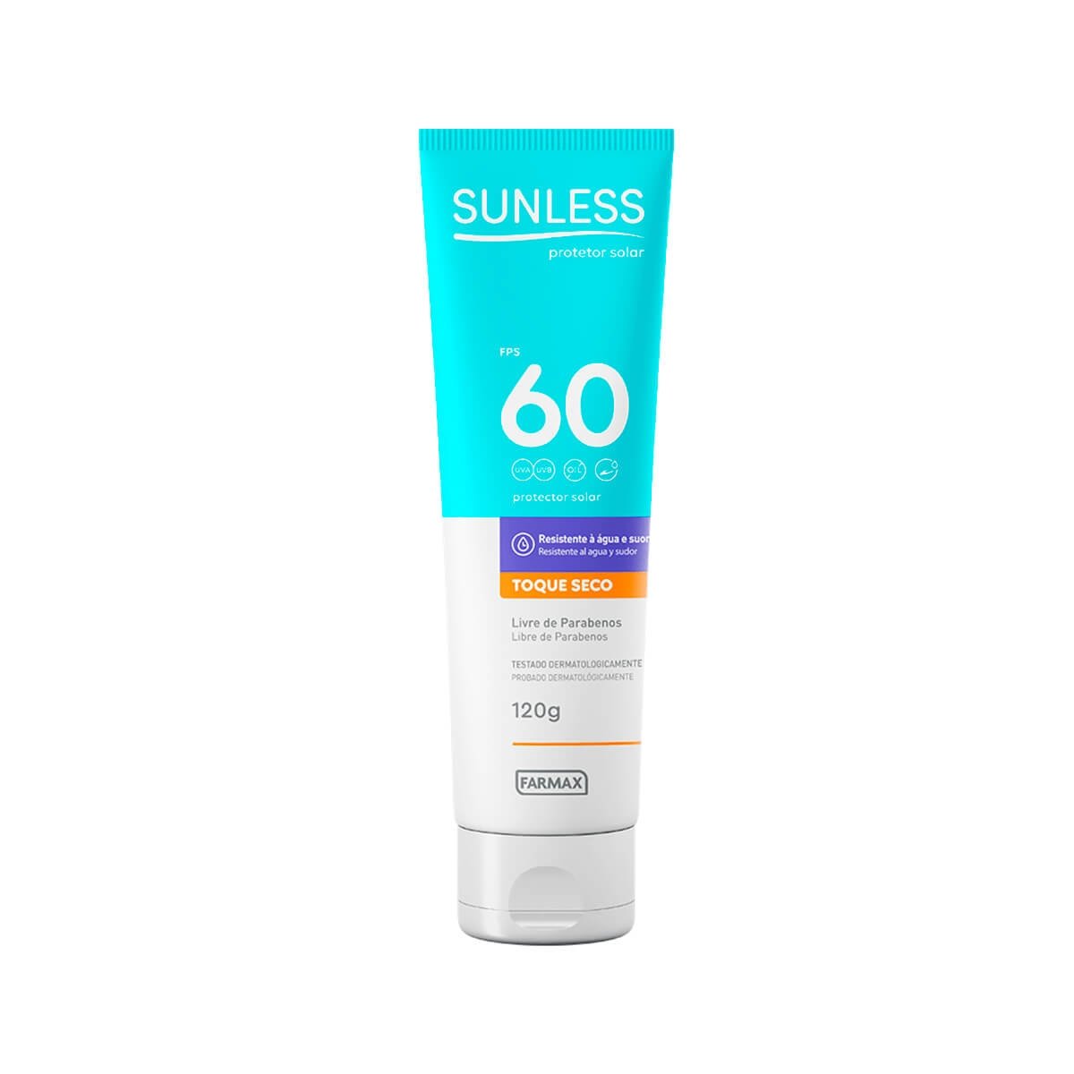 Protetor Solar Sunless Toque Seco Fps60 Com 120G