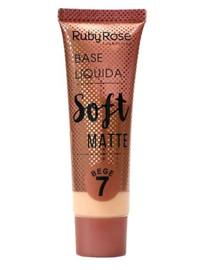 Base Líquida Soft Matte Ruby Rose - Cor Bege 7 29ml