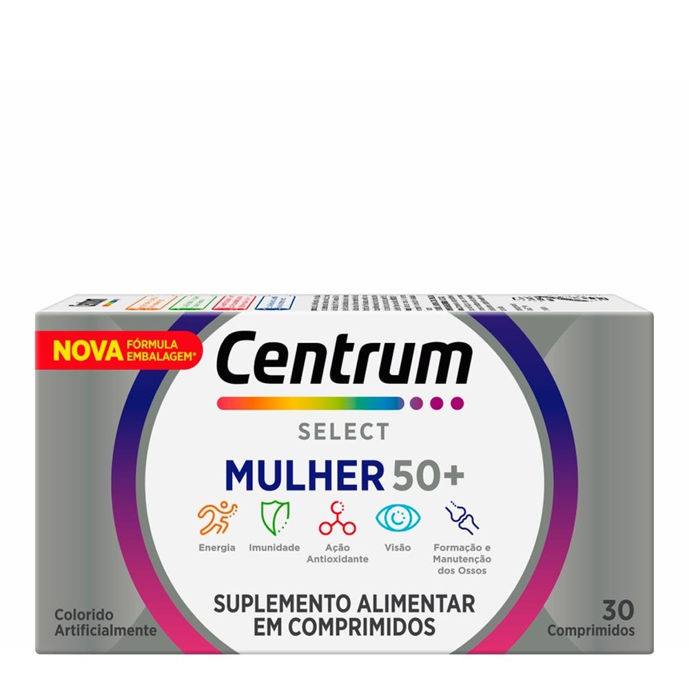 Polivitamínico Select Mulher Centrum 30 Comprimidos