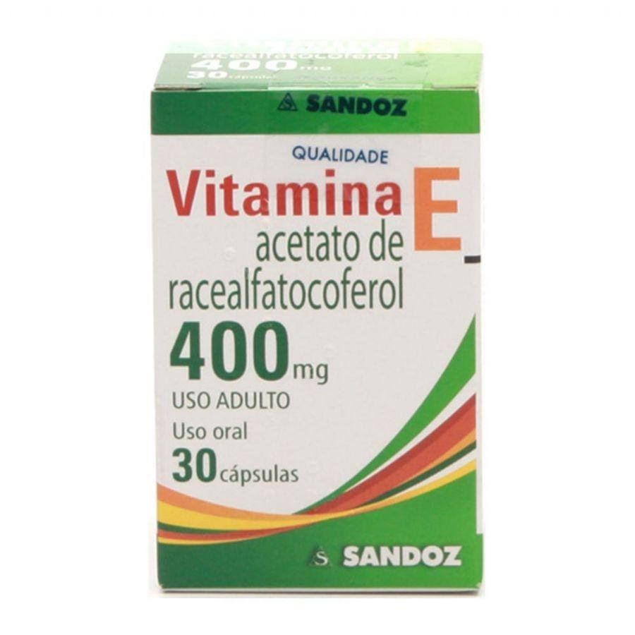 Vitamina E 400mg Sandoz 30 Cápsulas