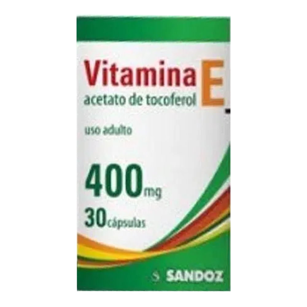 Vitamina E 400mg Sandoz 30 Cápsulas