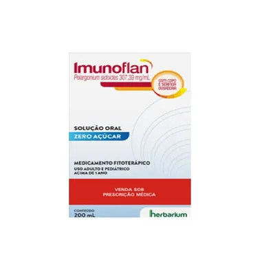 Imunoflan Pelargonium Sidoides Zero Açúcar 200ml - HERBARIUM