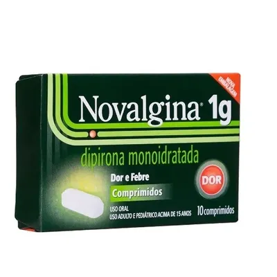 Novalgina 1G Sanofi Medley Caixa Com 10 Comprimidos