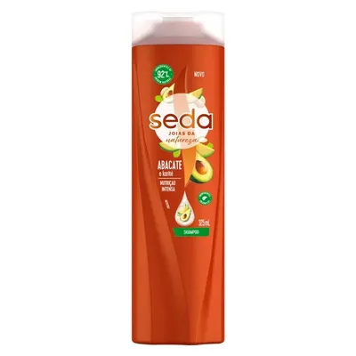 Shampoo Abacate e Karité Seda Joias da Natureza Frasco 325ml