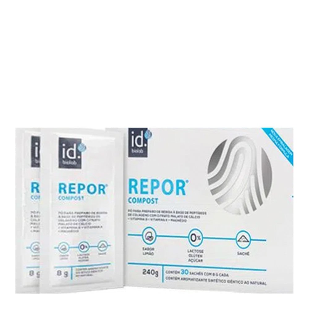 Repor Colágeno Sabor Limão c/ 30 Saches de 8g