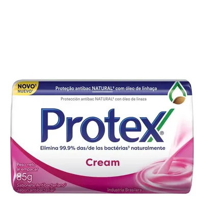 Sabonete Antibacteriano Em Barra Cream Protex 85G