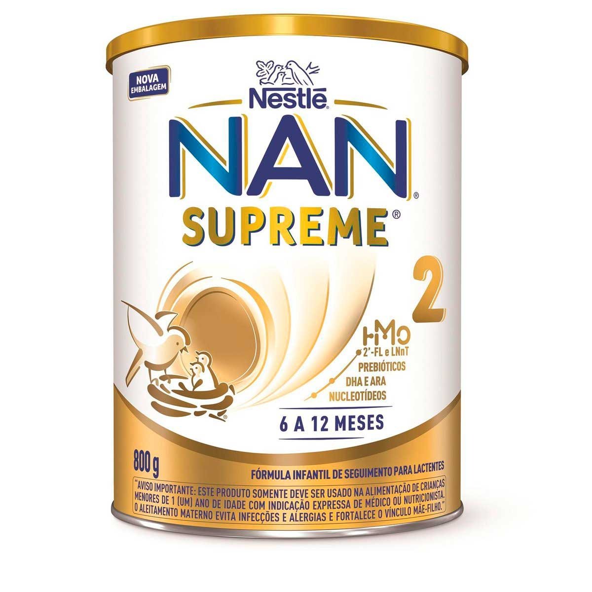 Leite Em Pó Nan Supreme 2 Com 800 Gramas