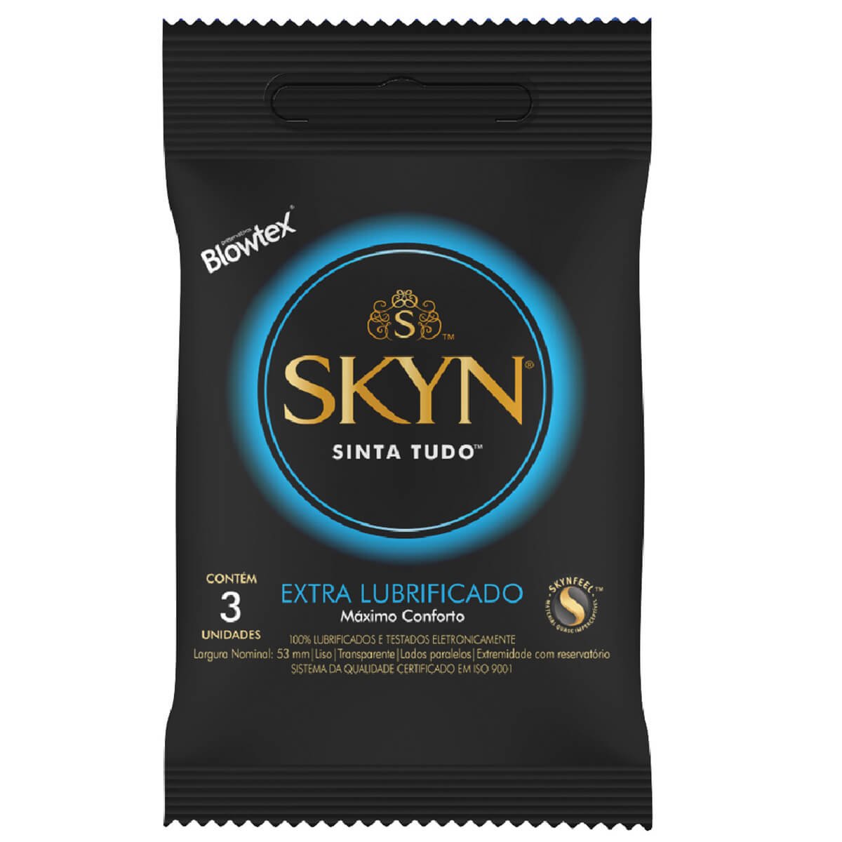 Preservativo Blowtex Skyn Extra Lubrificado 3Unidades