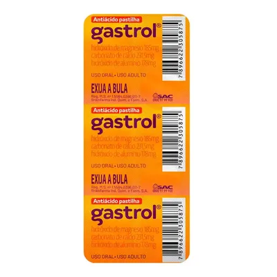 Gastrol Pastilha 10 Unidades