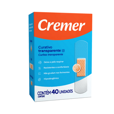 Curativos Cremer Transparente Embalagem 40 Un