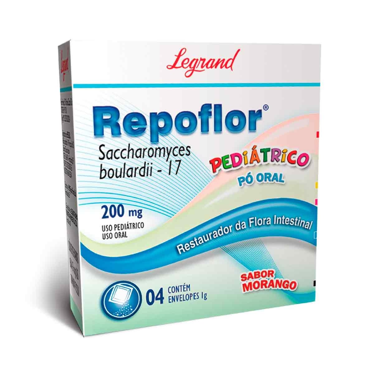 Repoflor Pediátrico 200mg 4 Envelopes - LEGRAND