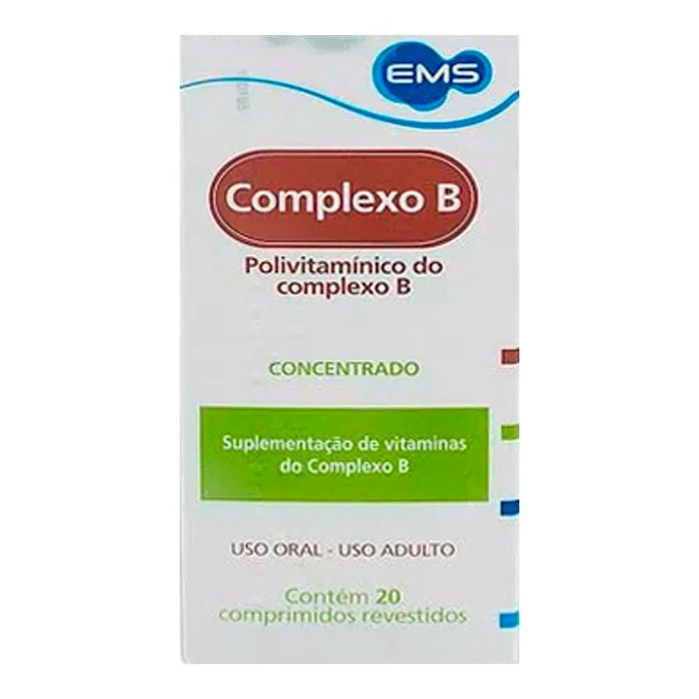 COMPLEXO B EMS 20 COMPRIMIDOS