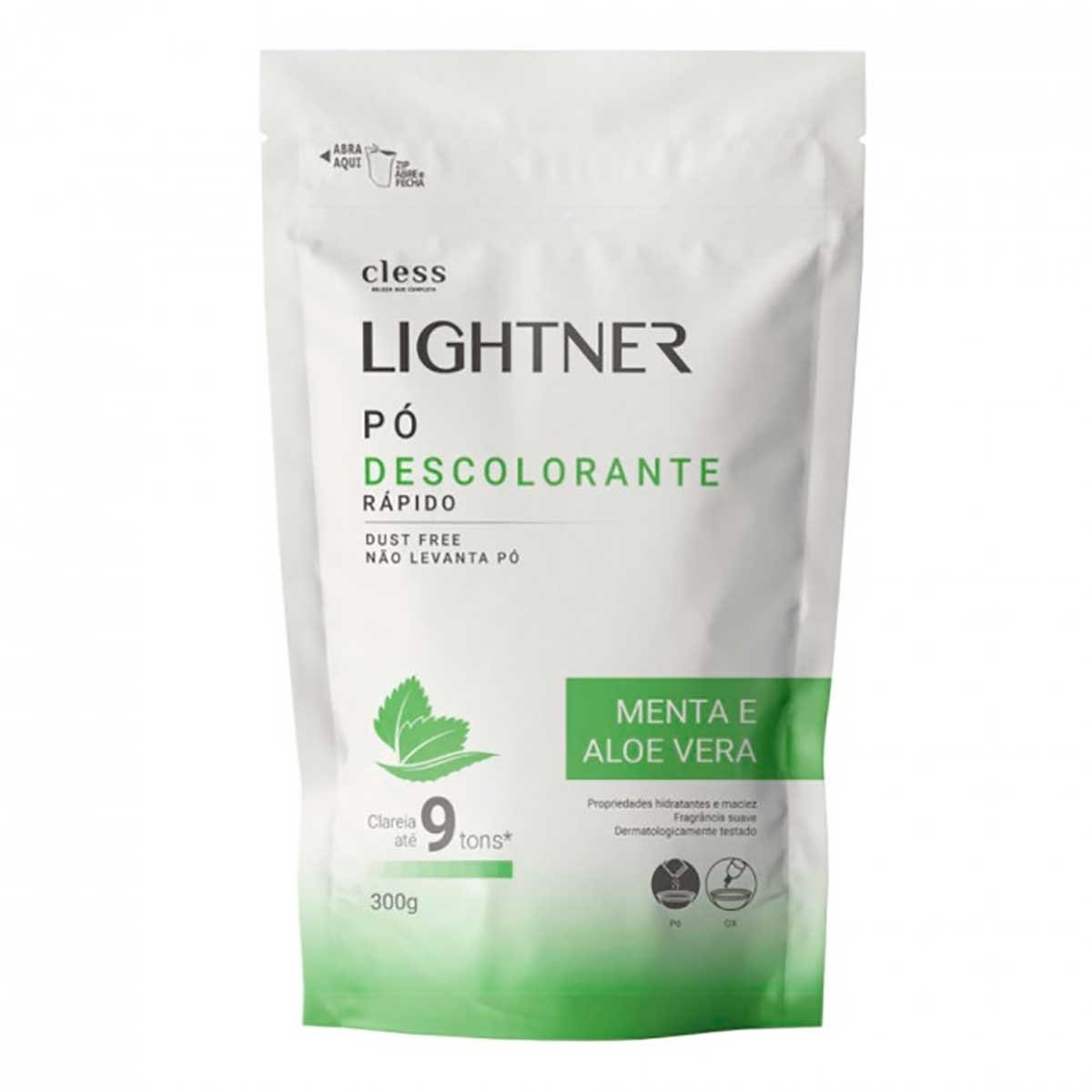 Po Descolorante Light 300G Refil Menta Aloe