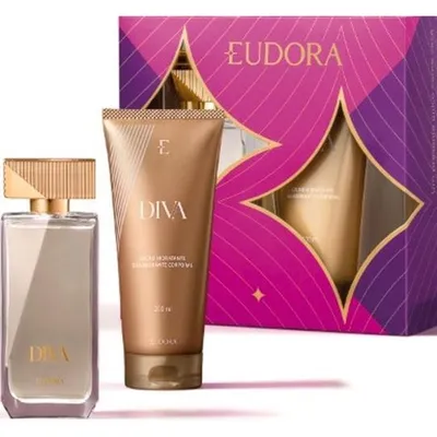 Kit Diva Eudora Deo Colonia+Loção Hidra 200ml