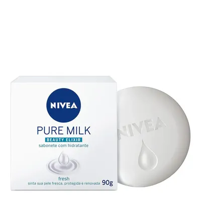 Sabonete Em Barra Nivea Pure Milk Sensitive Com 90G