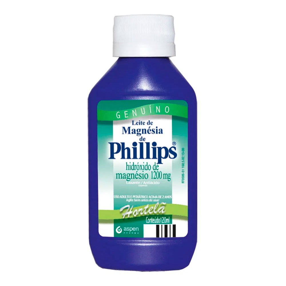 Leite De Magnésia Phillips Sabor Hortelã 120Ml