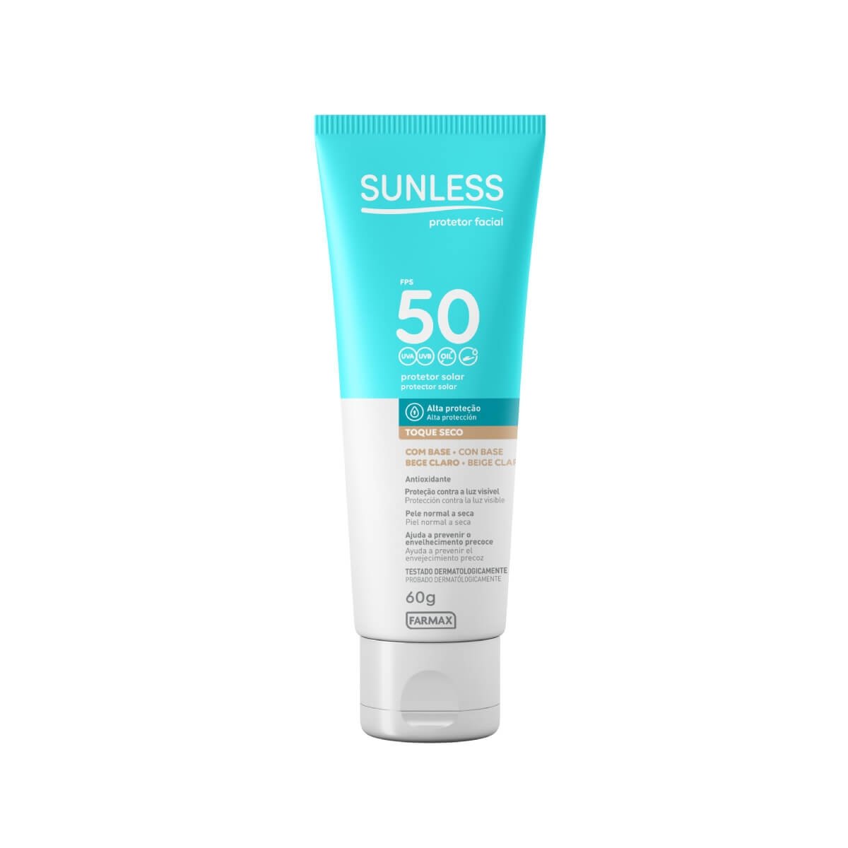 Protetor Solar Facial Sunless Claro Fps50 60G