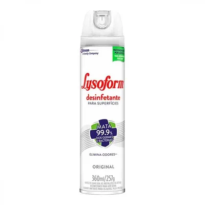 Desinfetante Aerossol Lysoform 360Ml