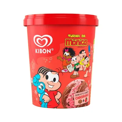 Sorvete Sabor Chocorango Turma Da Mônica Kibon 800Ml
