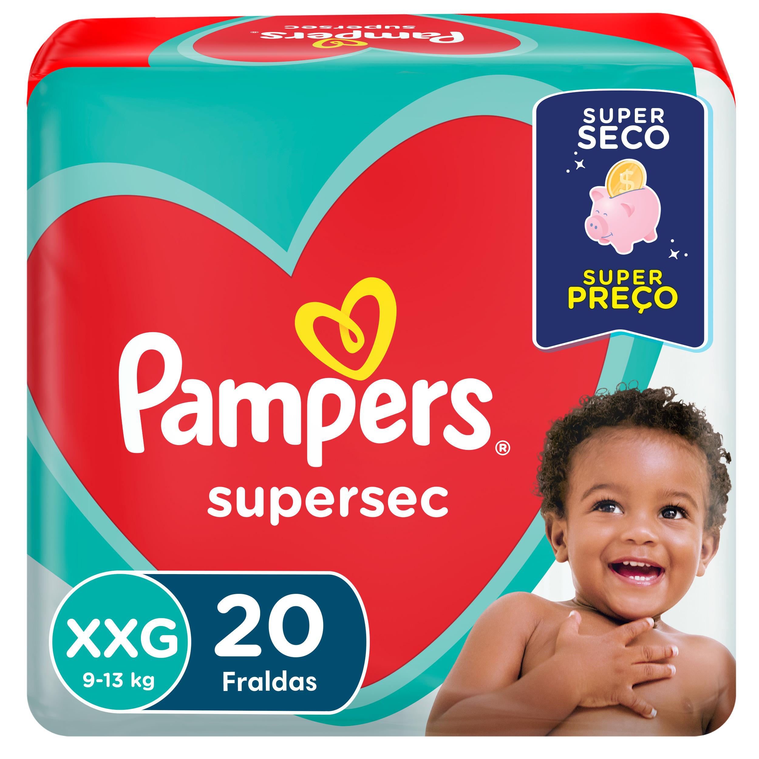 Fralda Xxg Pampers Supersec 20 Unidades