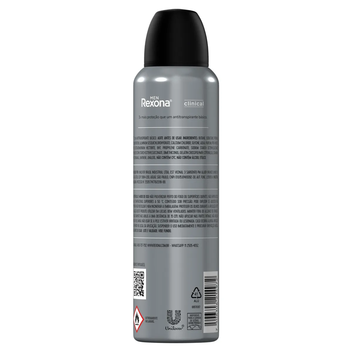 Desodorante Aerosol Rexona Clin Clean 91g