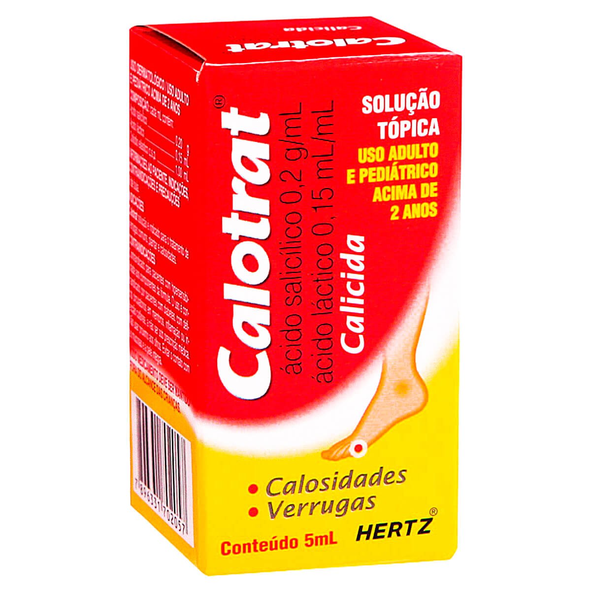 Calotrat Ácido Salicílico 120mg/ml Solução 5ml - HERTZ