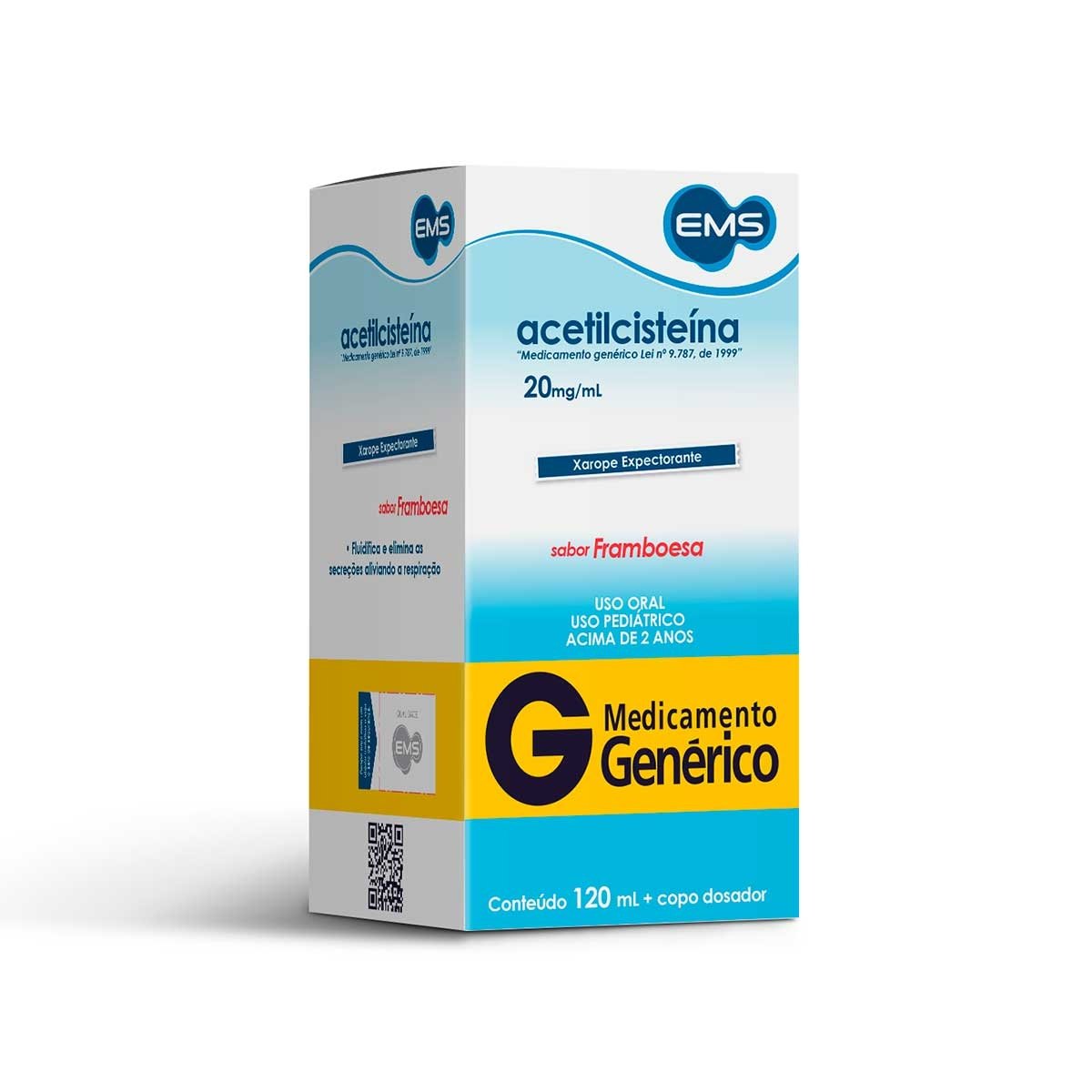 Acetilcisteina 20mg/ml Pediatrico 120ml - EMS