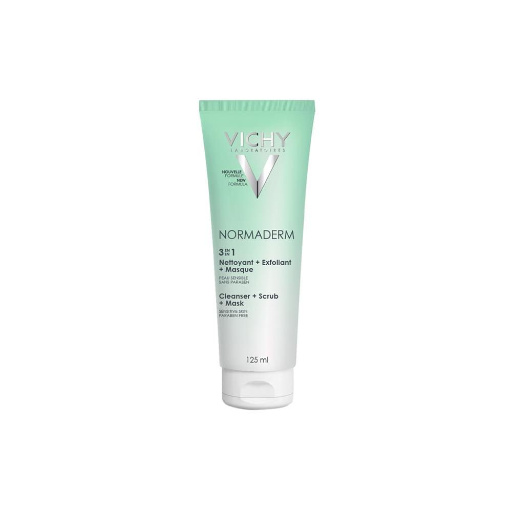 Máscara Esfoliante E Gel De Limpeza Normaderm 3 Em 1 125Ml