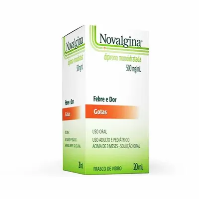 Novalgina Dipirona 500mg/ml Gotas 20ml - SANOFI