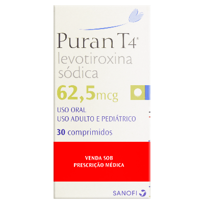 Puran T4 62,5Mcg Sanofi 30 Comprimidos