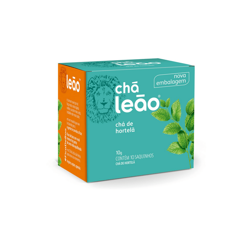 Chá de Hortelã Leão 10 Saches - MATTE-LEAO