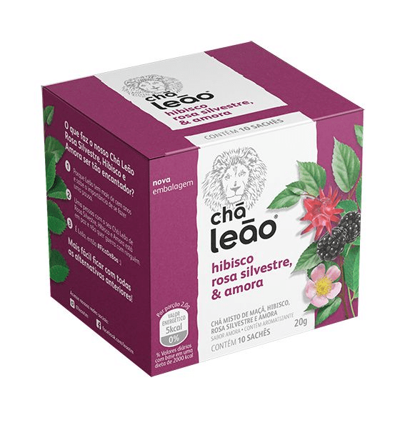 CHA LEAO HIBISCO ROSA SILVEST AMORA 16G
