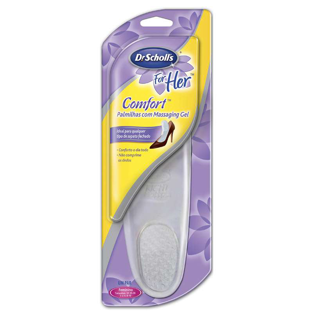 Palmilhas Comfort Massaging Gel 1 par - DR. SCHOLL´S