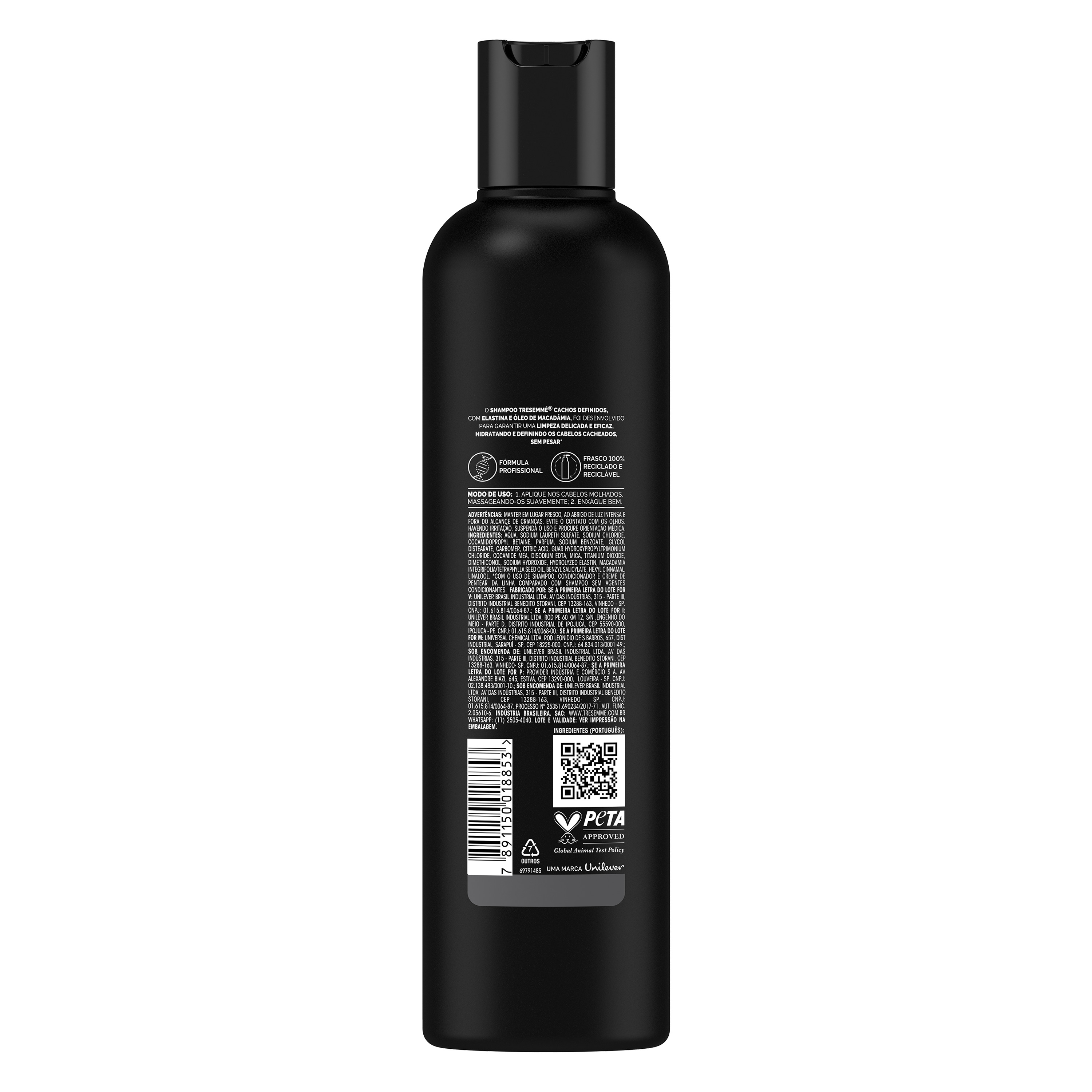 Shampoo Tresemmé Cachos Definidos Frasco 400ml