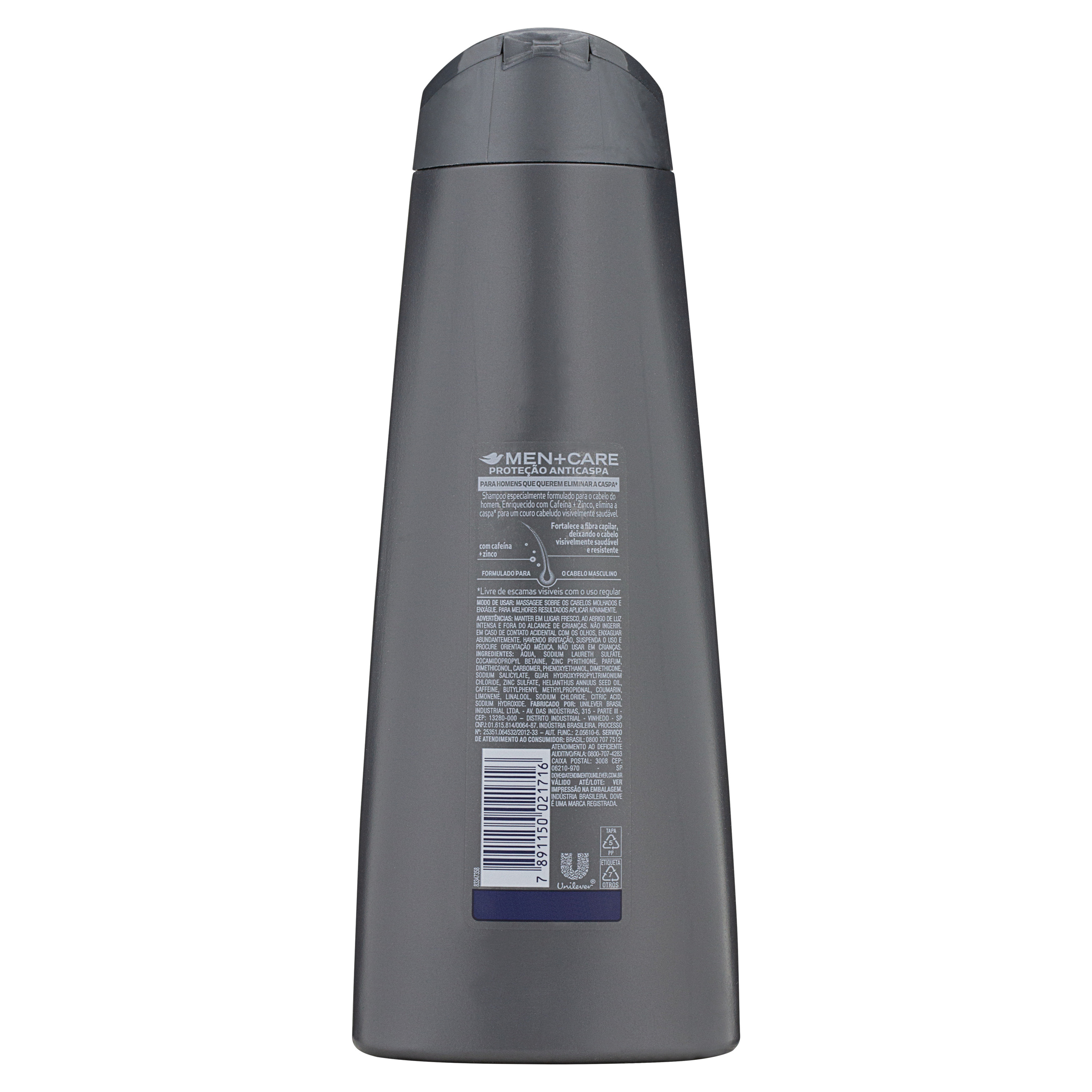 Shampoo Dove Men+Care Proteção Anticaspa Frasco 400ml