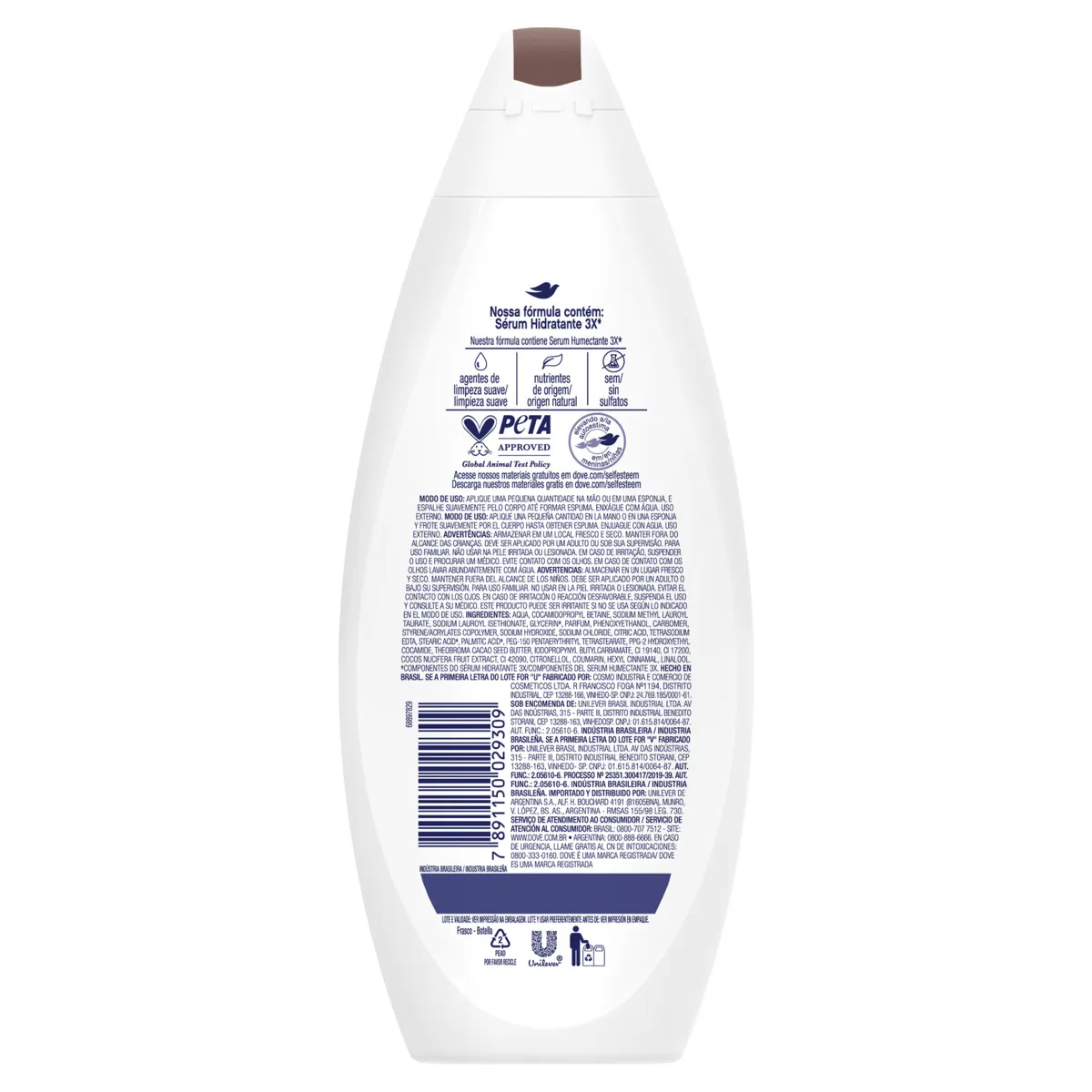 Sabonete Líquido Delicious Care Leite De Coco Dove 250Ml