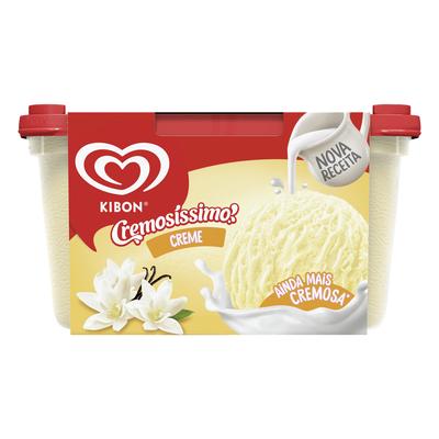 Sorvete Cremosíssimo Sabor Creme Kibon 1,5L