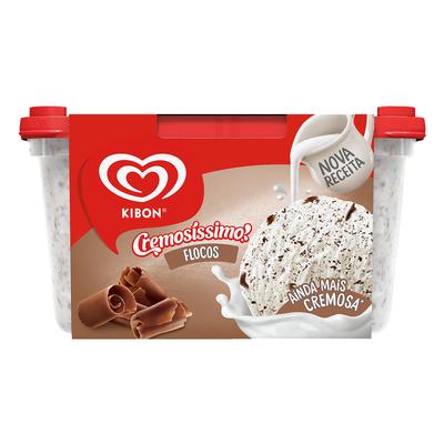 Sorvete Cremosíssimo De Flocos Kibon 1,5L