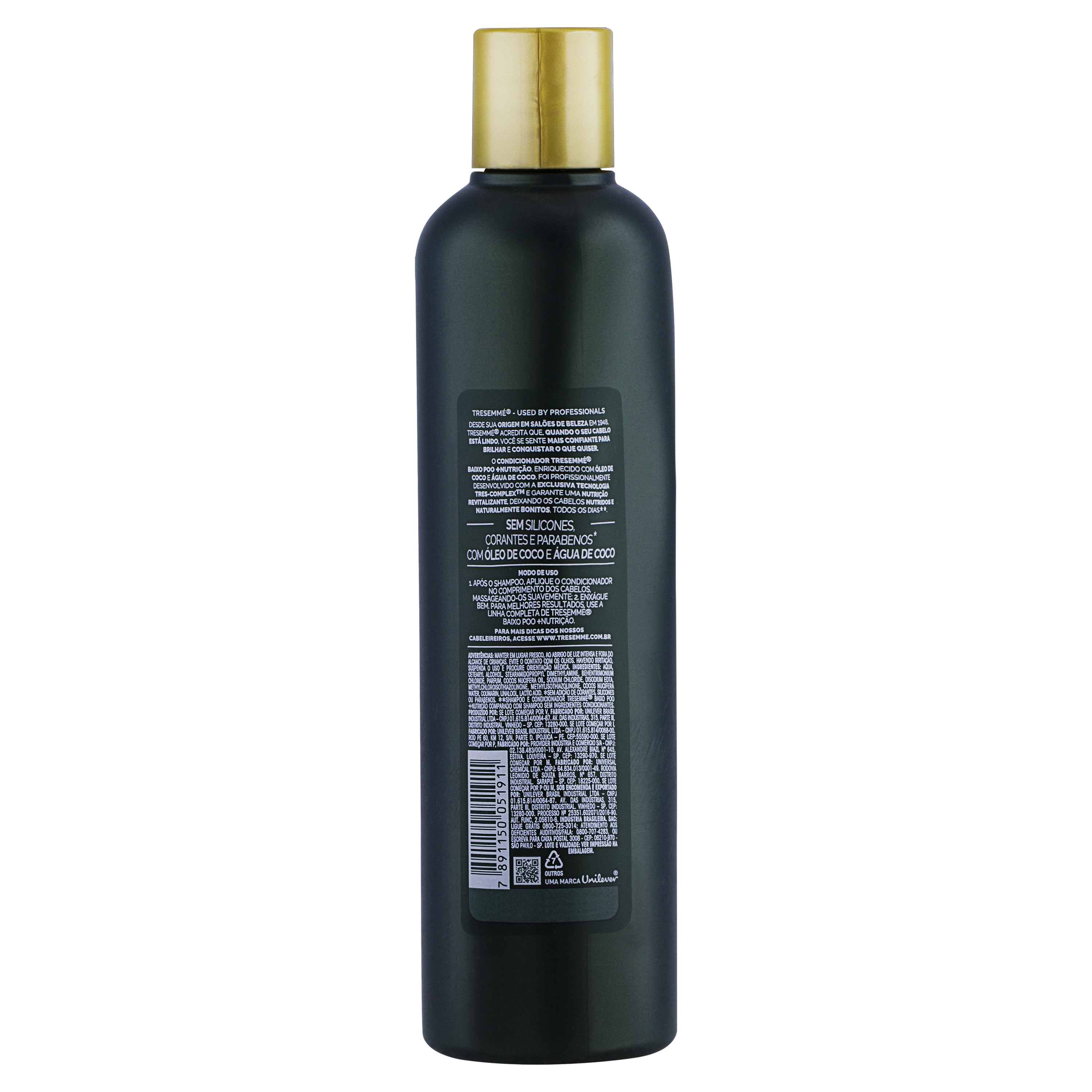 Condicionador TRESemmé Baixo Poo + Nutrição com 400ml