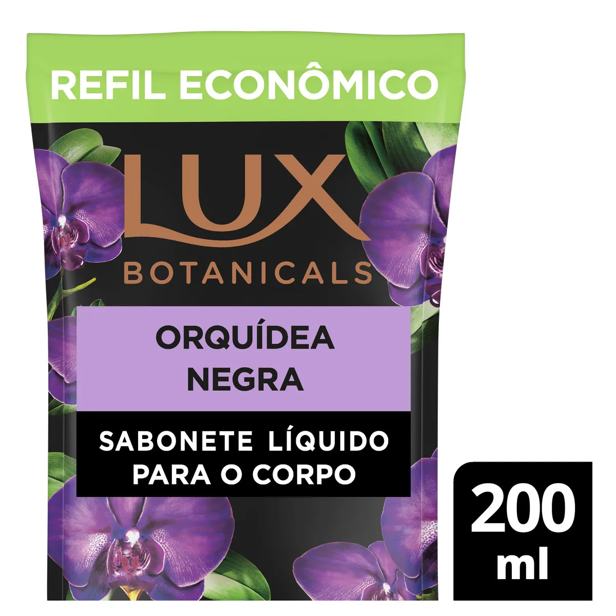 Sabonete Líquido Lux Botanicals Orquidea Negra 200ml