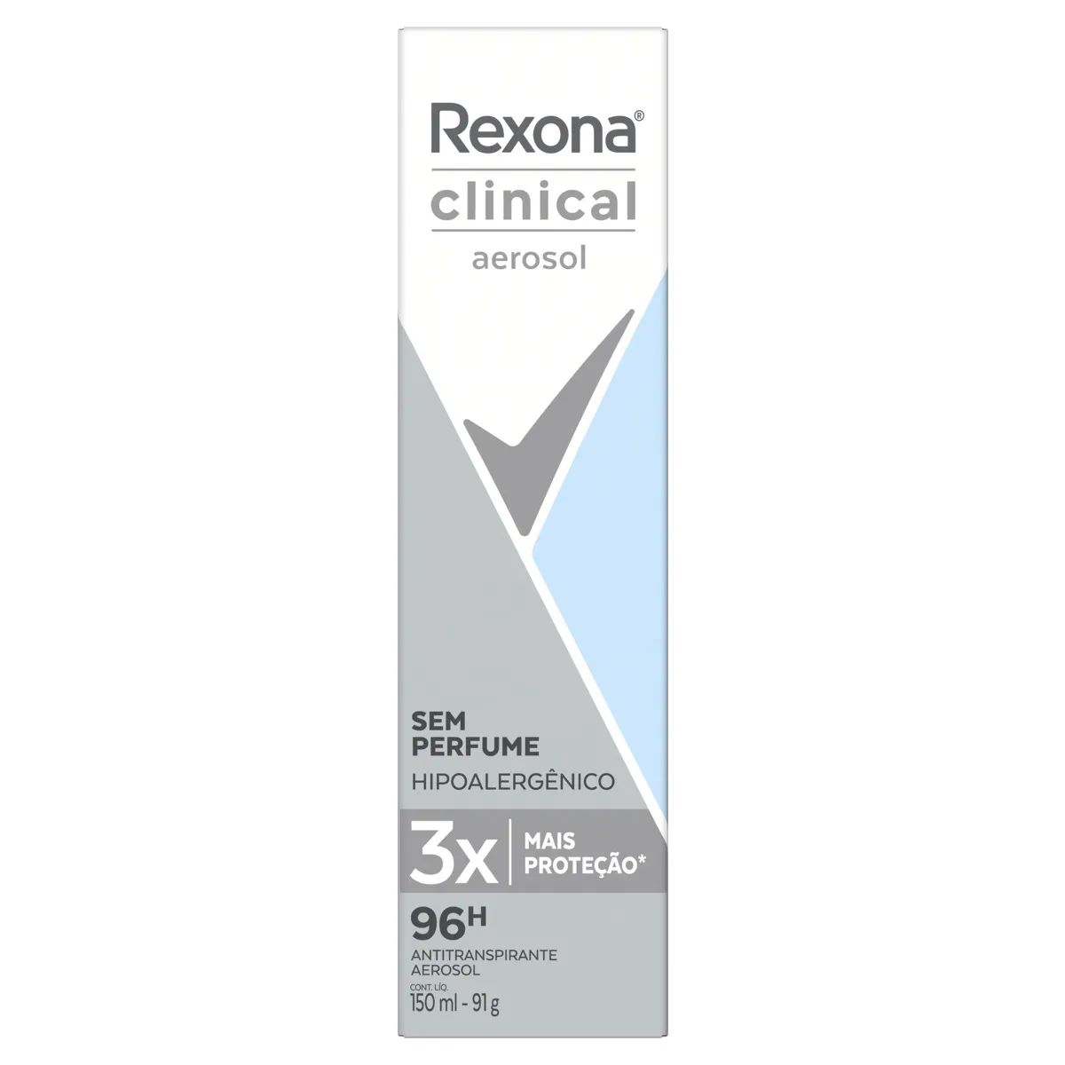 Desodorante Aerossol sem Perfume Rexona Clinical 150ml